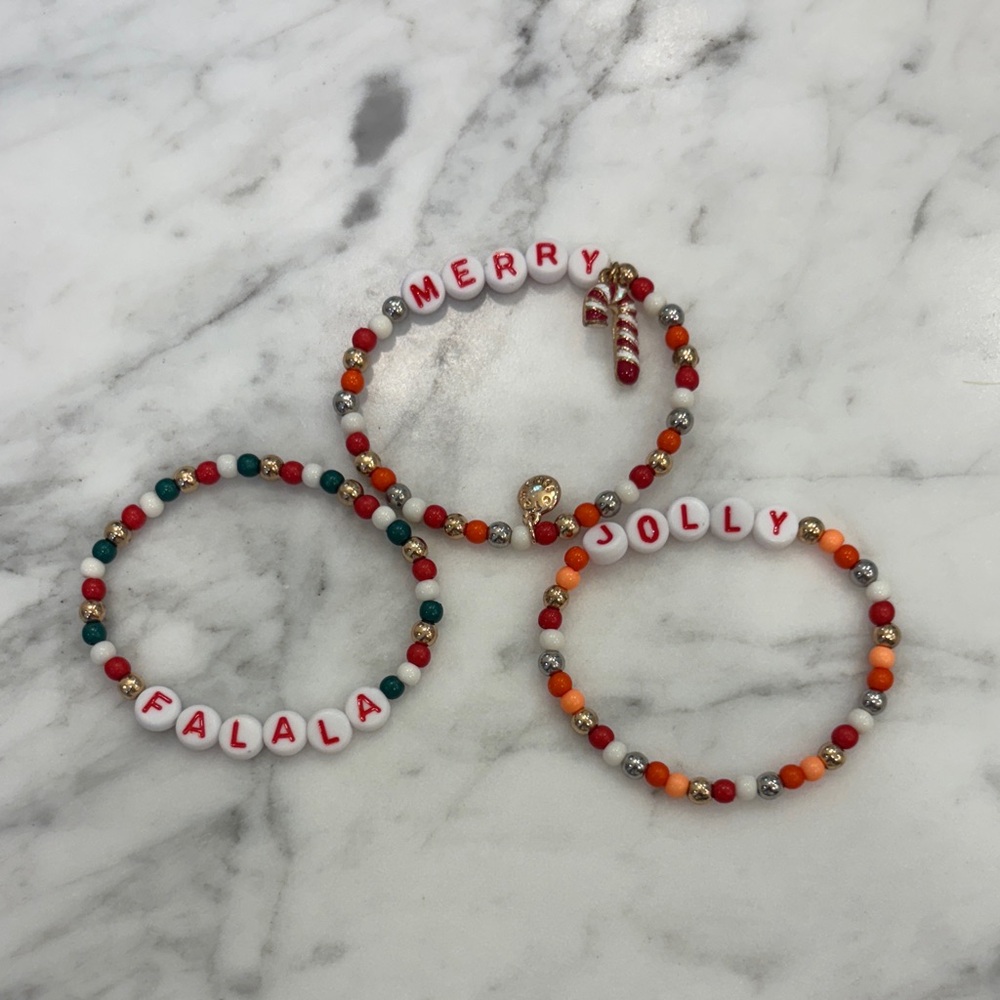 Festive Beaded Bracelets Set
